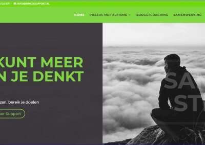schermafdruk homepage website jonker support