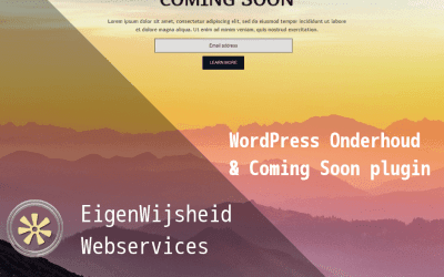 WordPress Tips & meer 11 WordPress onderhoud en coming soon – Een mooie, makkelijke en GRATIS plugin!